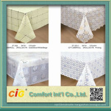 Embossed Design PVC Tablecloth Made in China